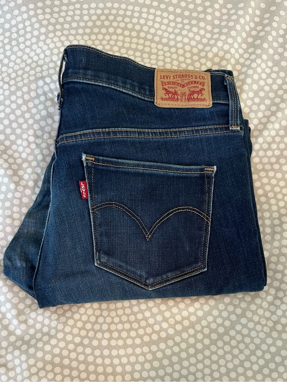 Levi's 314 Dark Blue Denim Jeans, Size 31
